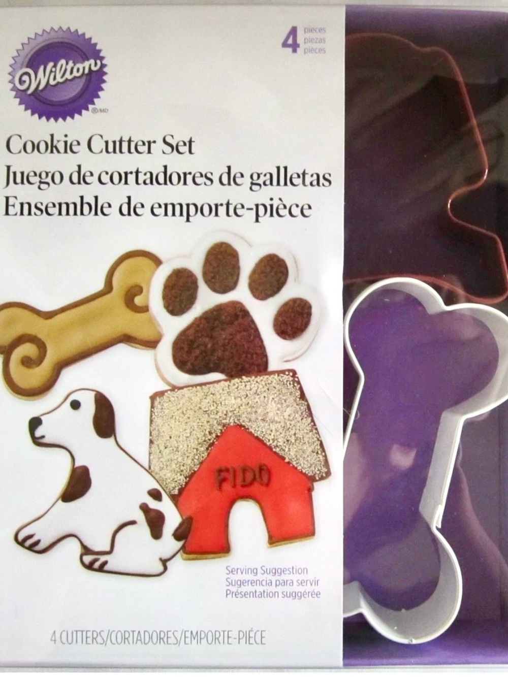 Wilton 4 piece Pets Dog Cookie Cutter Set